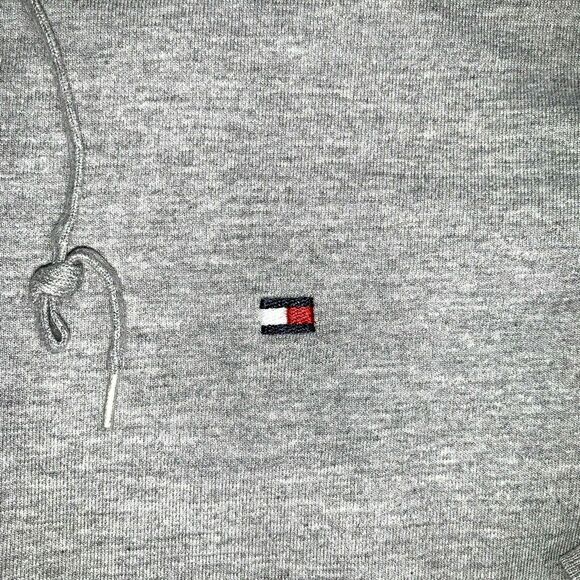 TOMMY HILFIGER Women's 2XL Zip Hoodie Vintage Skinny Flag Logo Sleeve - Picture 3 of 8